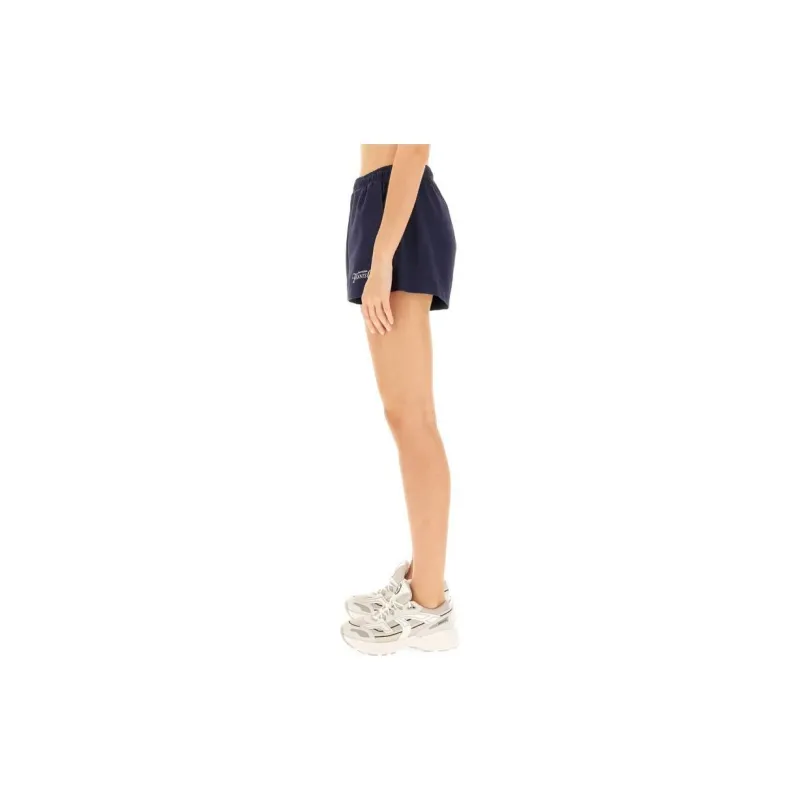 SPORTY & RICH Rizzoli Logo Printed Track Shorts-4