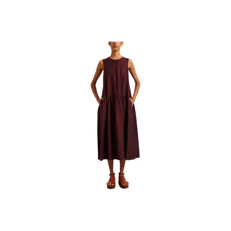 MaxMara Sleeveless Dress Women's Dark Red-1