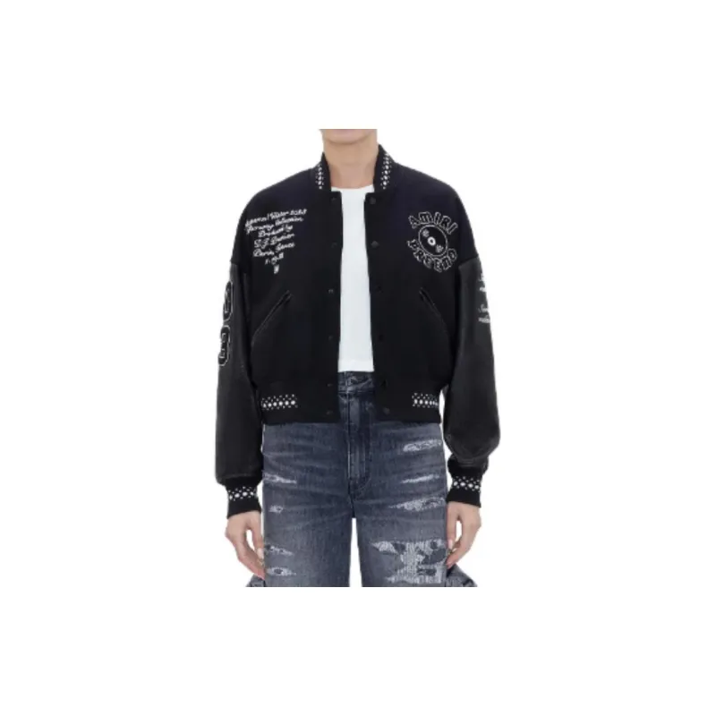 AMIRI Logo Patch Long Sleeved Jacket-1