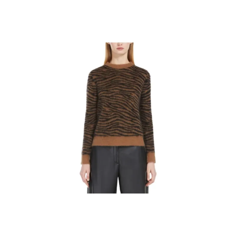 MaxMara Studio All-Over Patterned Crewneck Jumper-2