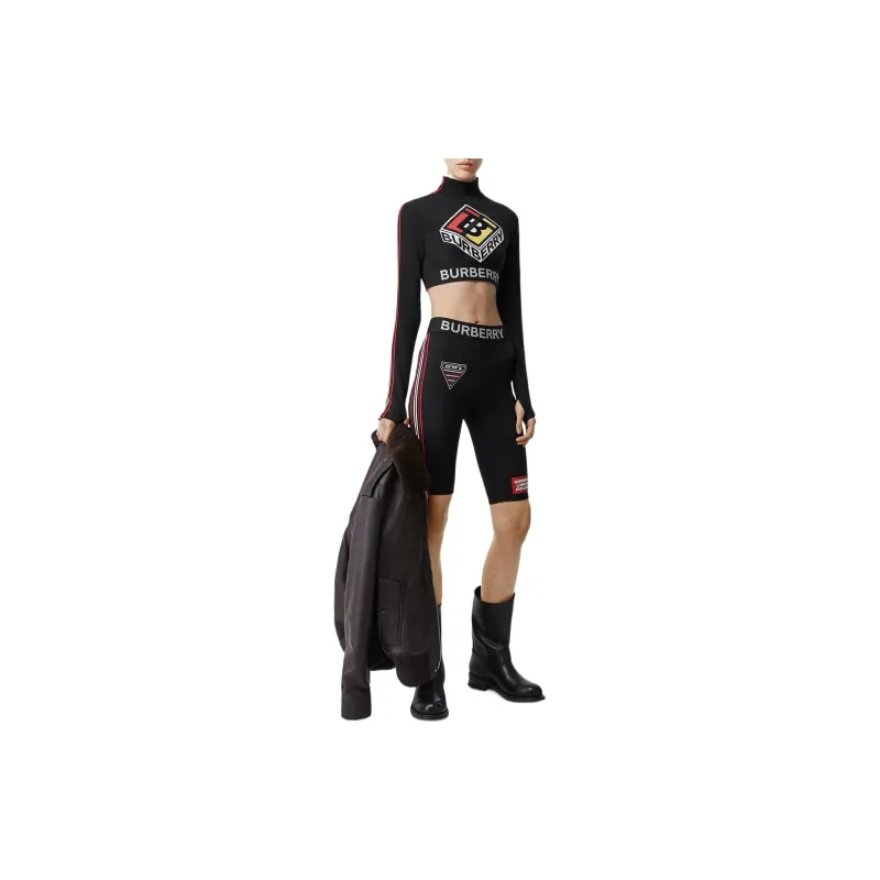 Burberry Crop Tops Women's Black-1