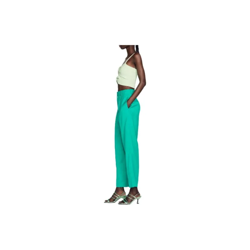 Sandro Casual Pants Women's Green-4