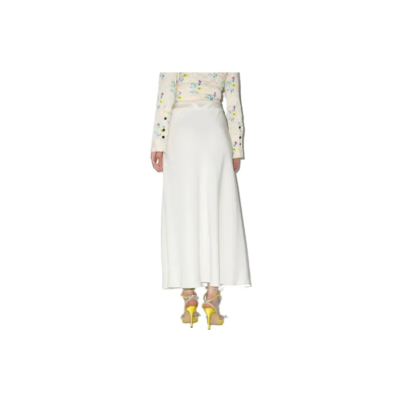 Rixo Casual Long Skirts Women's White-2