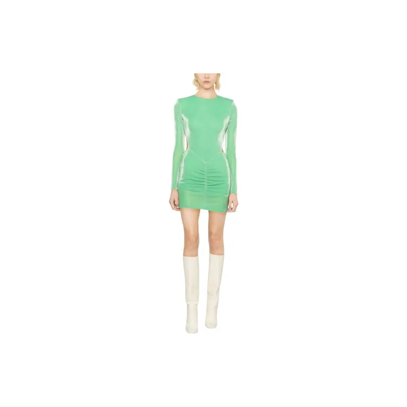 Rotate Long-Sleeved Dresses Women's Green-1