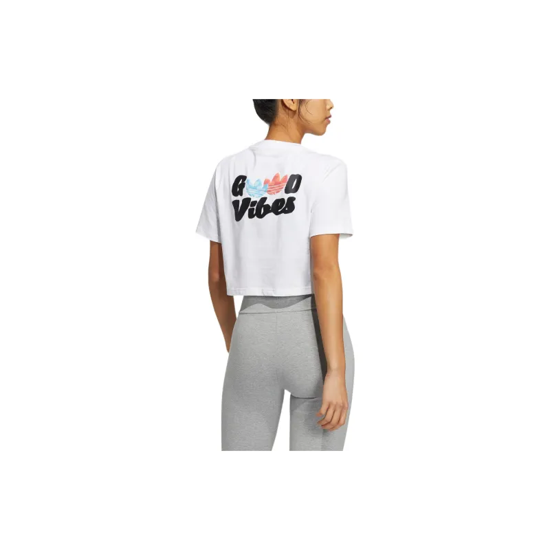 Adidas Originals T Shirt Women's White-2