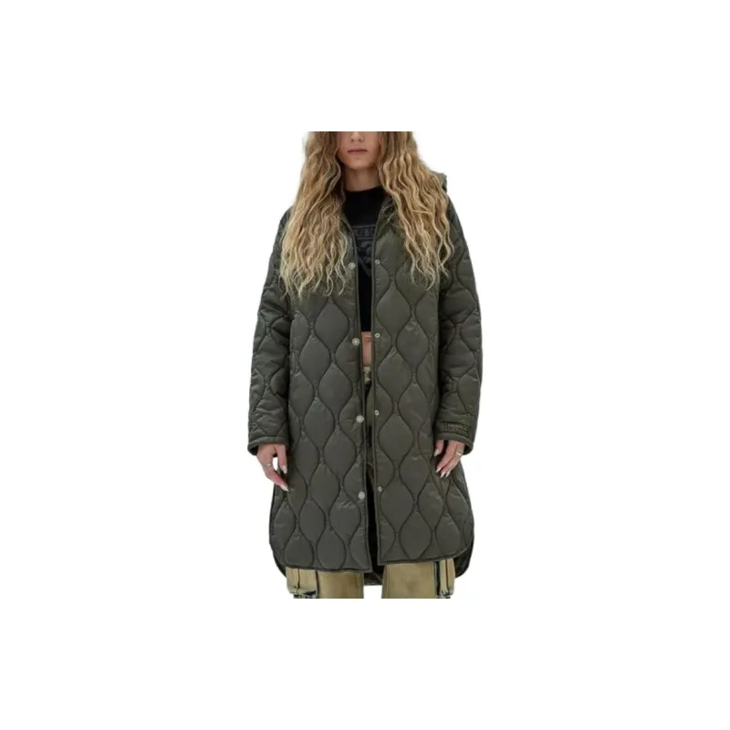 GUESS Coats Women's Green-2
