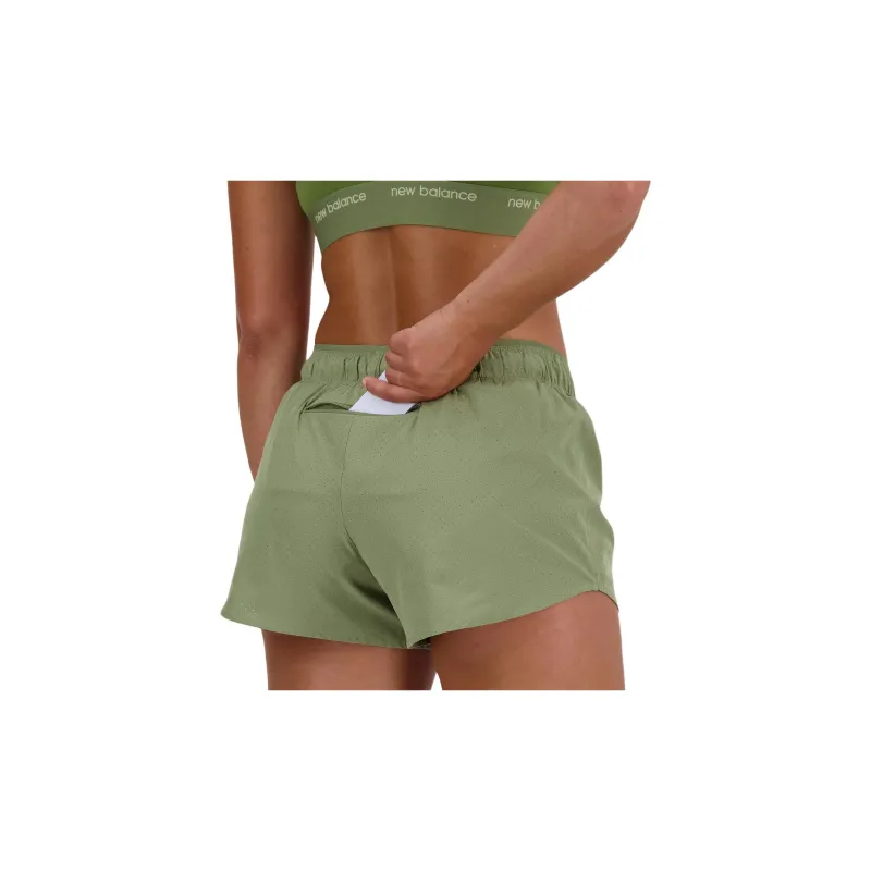 New Balance NB RC Short 3' Sports Shorts Women's Green-3