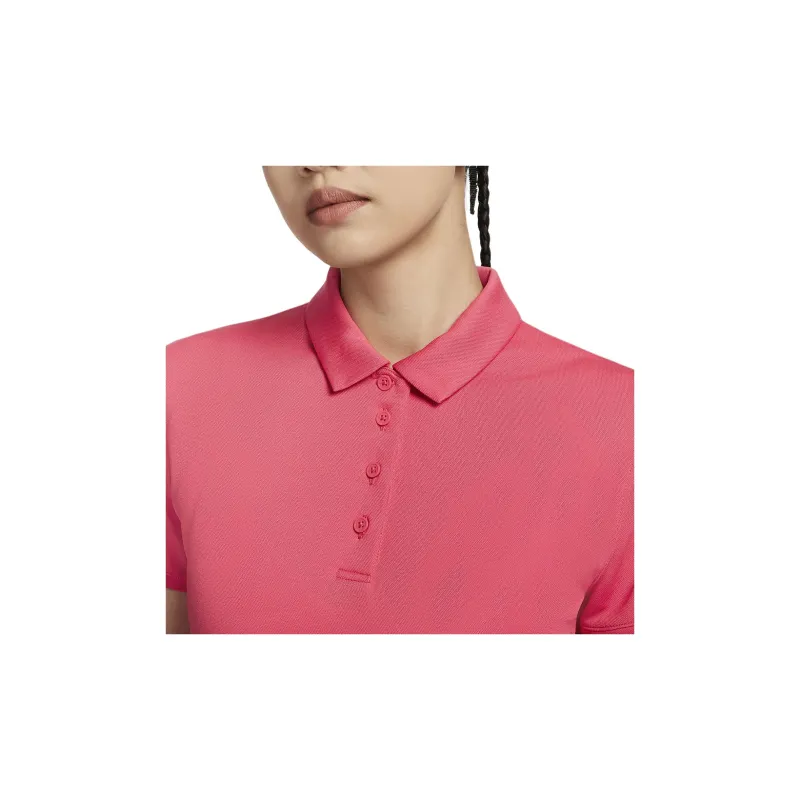 Nike Dri FIT Victory Women's Golf Polo Shirt Women's Emerald Chrysanthemum Pink-3