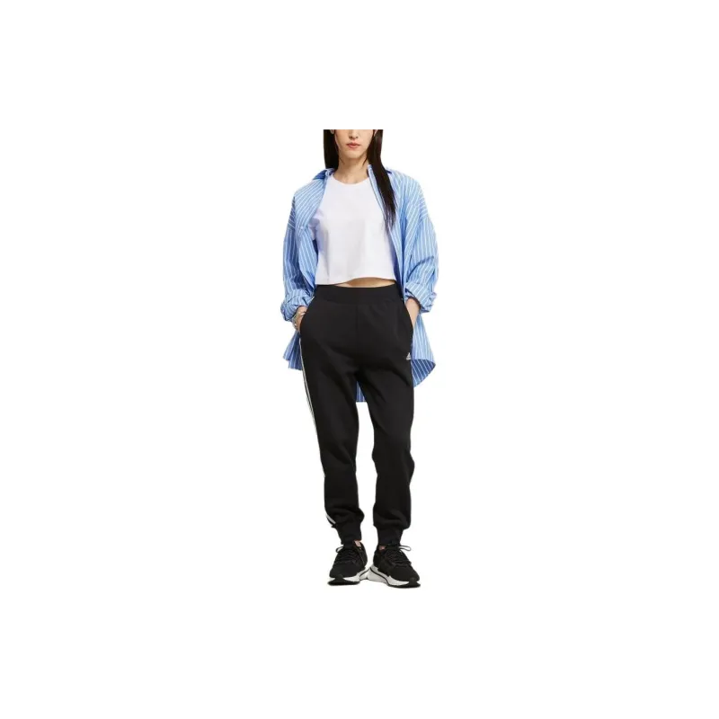 Adidas Knitted Sweatpants Women's Black-6