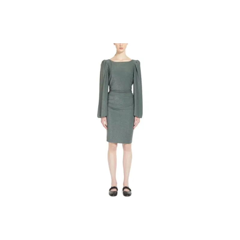 WEEKEND MaxMara Long Sleeved Dresses Women's Dark Green-1
