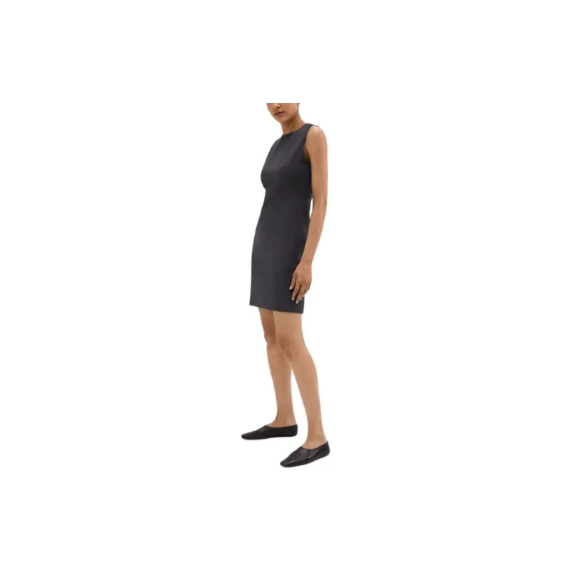 THEORY Sleeveless Dress Women's Black-5