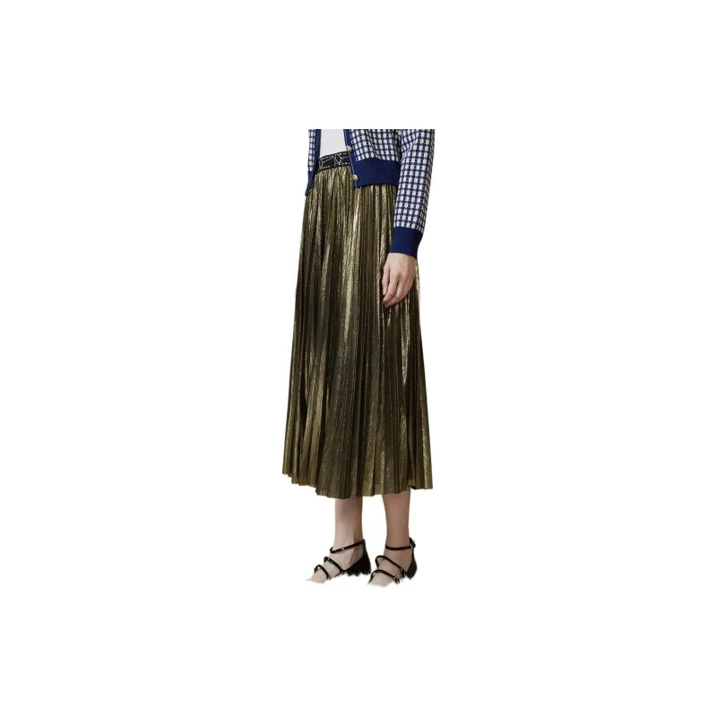 DKNY Casual Long Skirt Women's Gold-3
