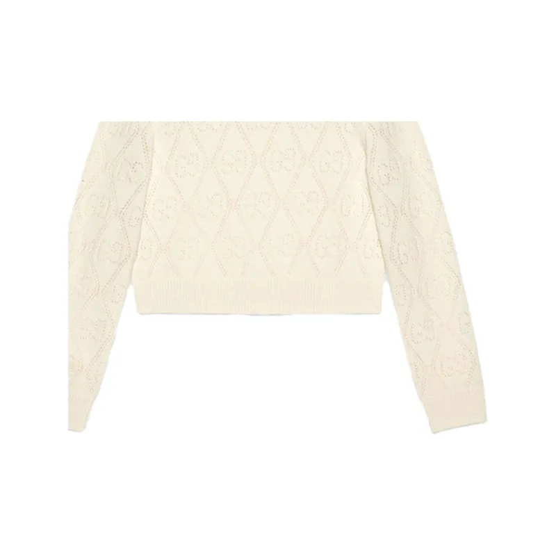 GUCCI Sweater Women's Ivory White-5