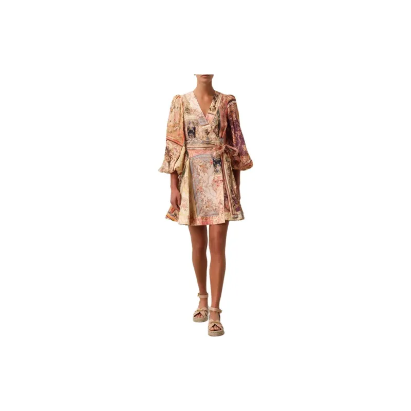 Zimmermann SS24 Short Sleeved Dresses Women's Yellow-2
