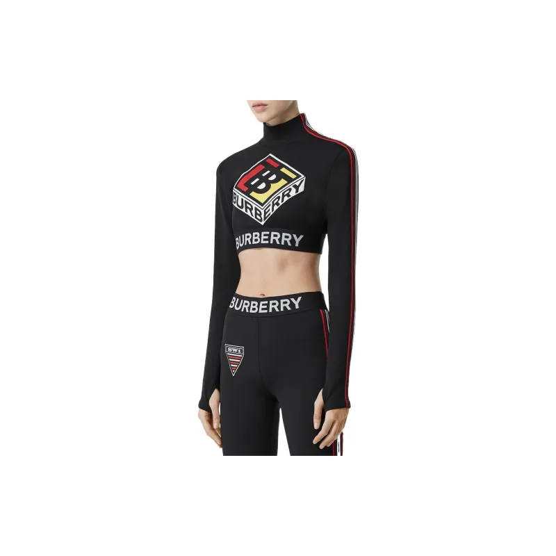 Burberry Crop Tops Women's Black-2