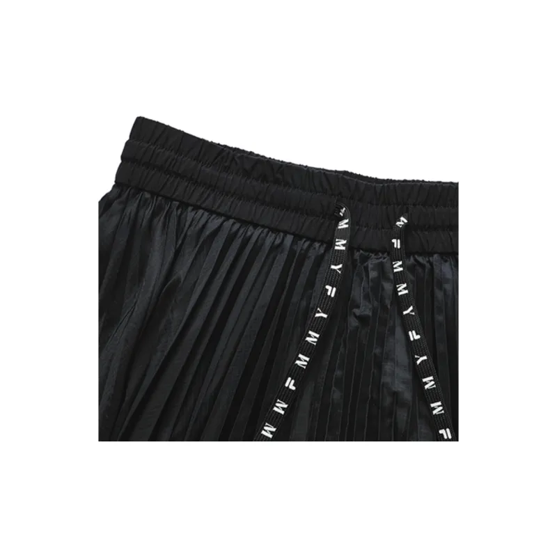 Mihara Yasuhiro X FILA Casual Long Skirts Women's Jet Black-2
