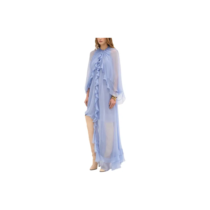 Chloé Muslin Cape Maxi Dress-3
