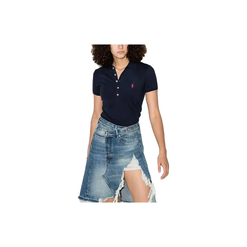 Polo Ralph Lauren Julie Ss Polo Shirt Newport Navy-2