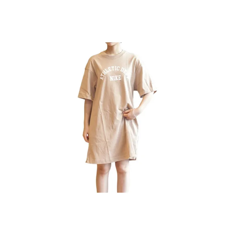 Nike Short Sleeved Dresses Women's Yellow-5