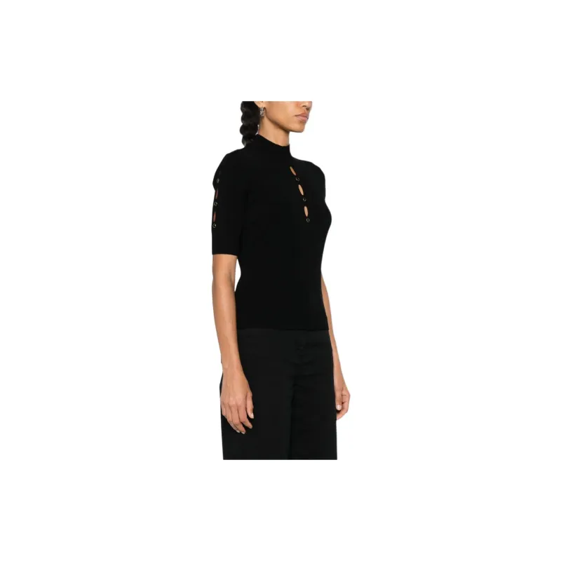 Twinset Cut out Stud detail Sweater-3