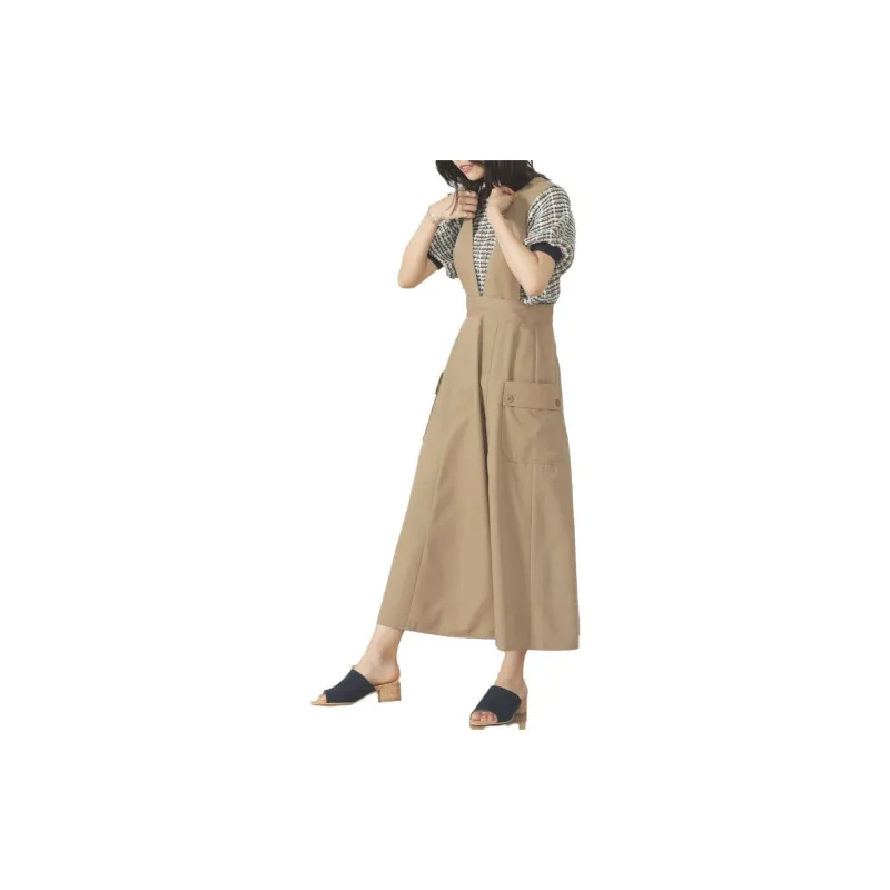 Beams Slip Dresses Women's Light Umber-3