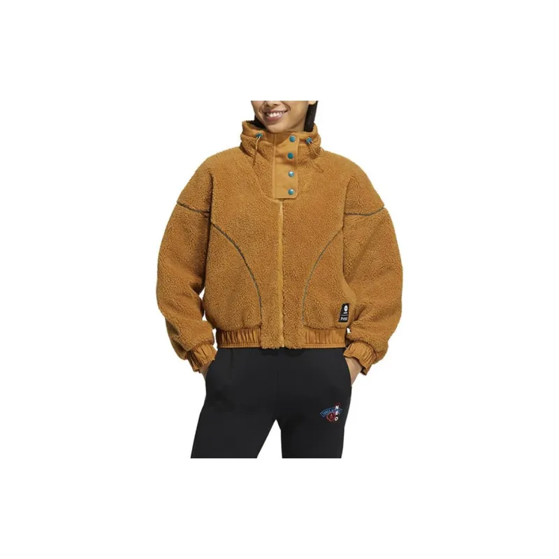 Adidas Neo Velvet Jackets Women's Ginger Yellow-1