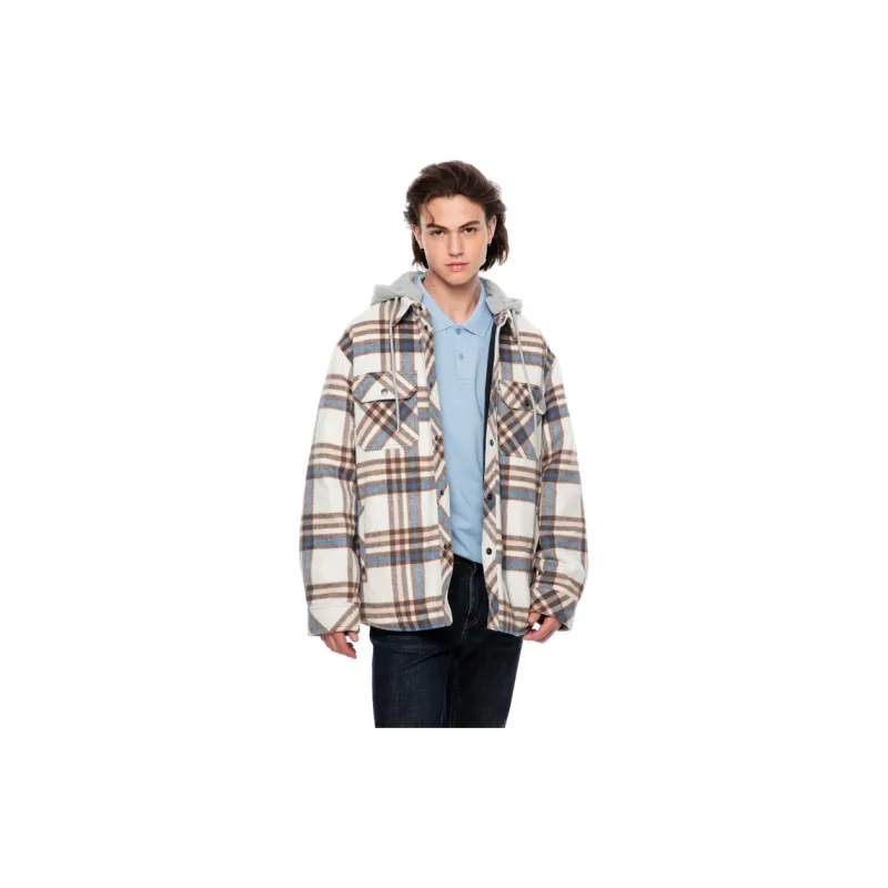 GUESS Jackets Coats Men's Blue Plaid-2