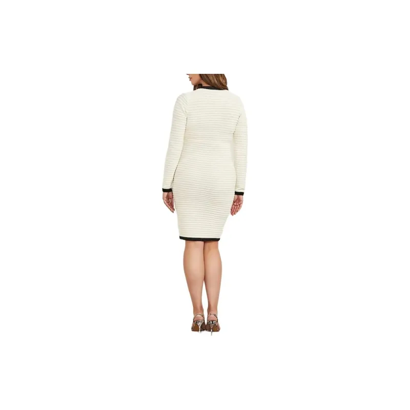 GUESS Long-Sleeved Dresses Women's White-2