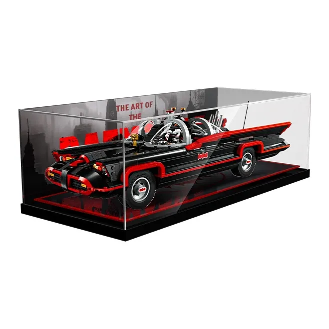 LIGHT YOUR BRICKS Batman Collection Building Block 76328 Classic TV Series Batmobile Storage Box Model Accessories-5