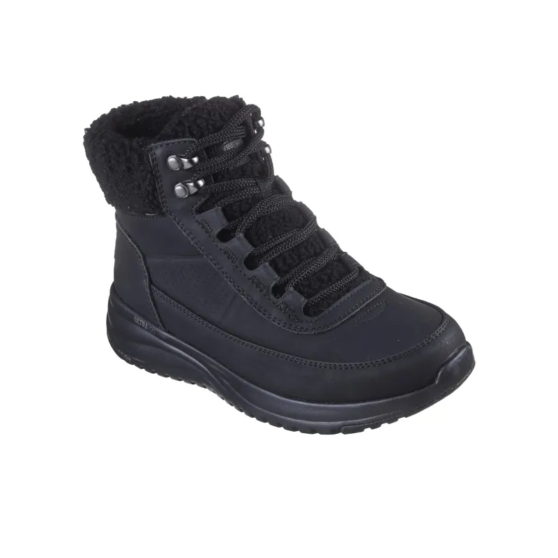 Skechers ON THE GO Anti-Slip And Wear-Resistant Water-Resistant High-Top Trekking Shoes Women's Black-2