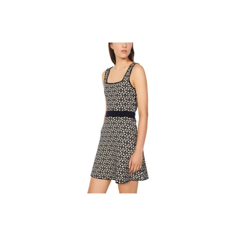 Sandro Sleeveless Dress Women's Blue-1
