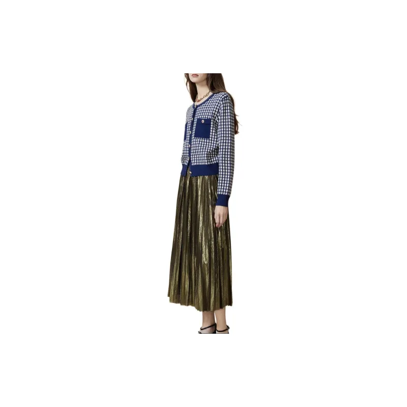 DKNY Casual Long Skirt Women's Gold-4