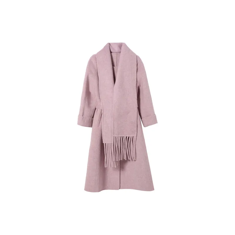 Fele.d Coat Women's Pink Purple-2