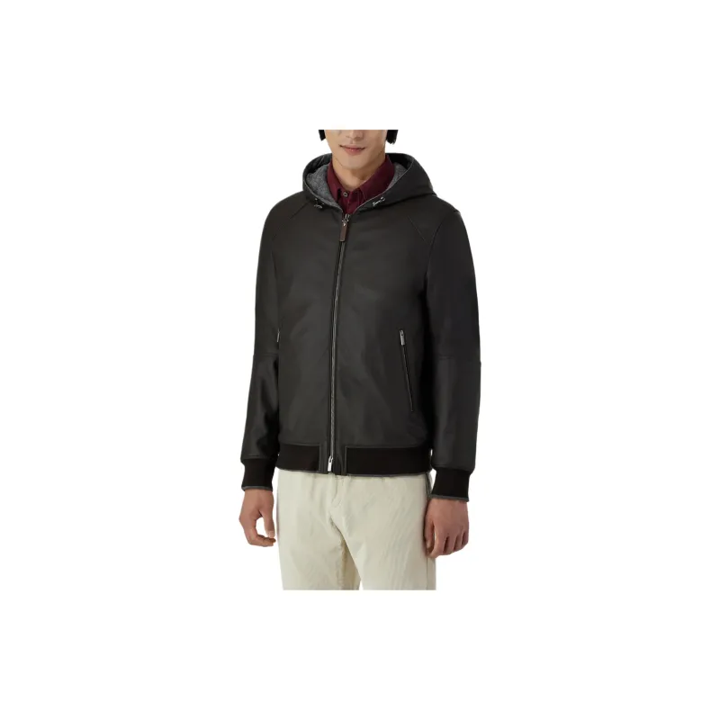 Canali Leather Jacket-3