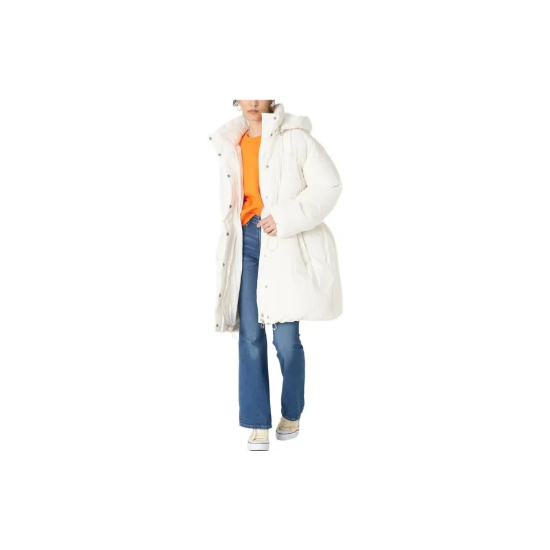 Levis Down Jackets Women's White-2