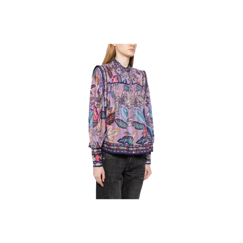 FARM RIO Floral-print Cotton Blouse-2