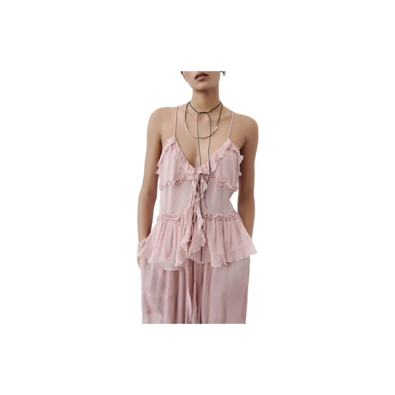 ZARA Camisoles Women's Earth Gray Pink-1