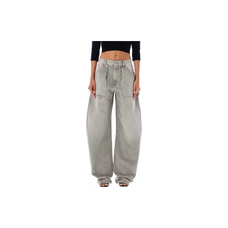 The Attico Effie High waist Wide leg Jeans-1
