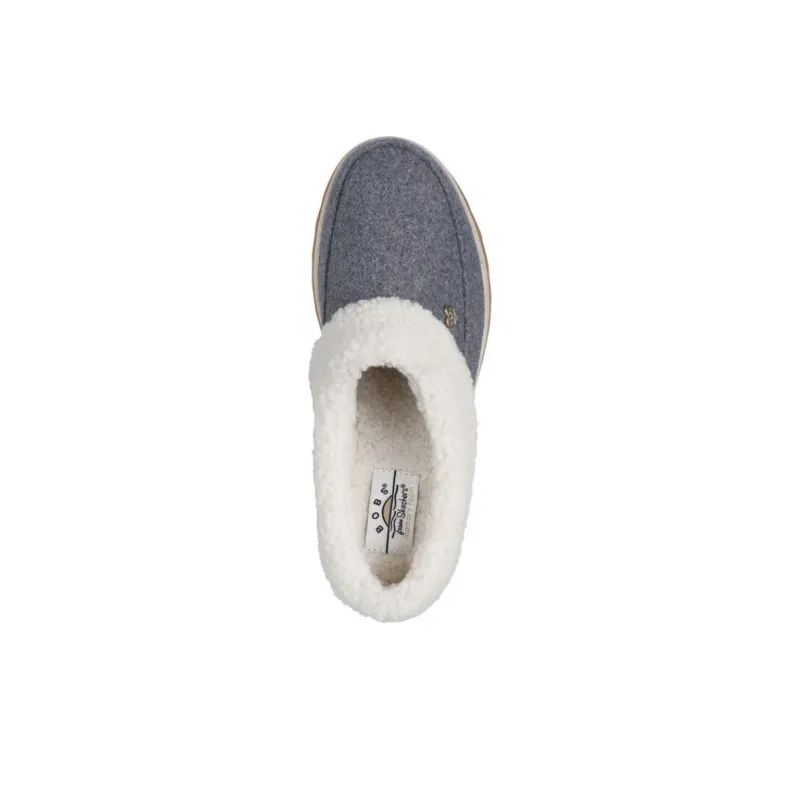 Skechers Cozy Abrasion-Resistant Slip-Resistant Wrap-toe Slippers Women's Gray-2