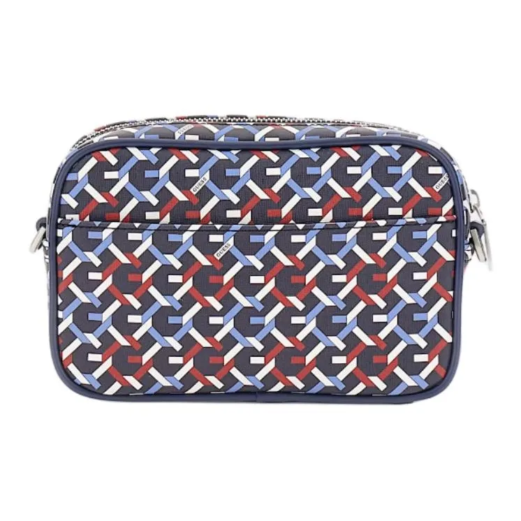 GUESS Polyurethane Makeup Bag Men's Blue & Multicolor-1