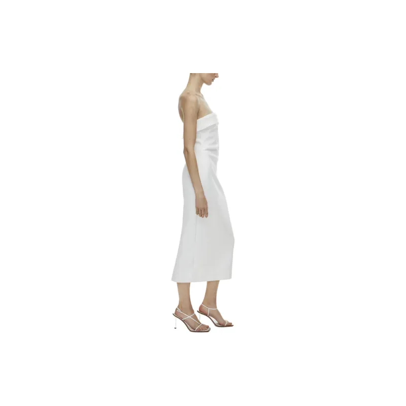 ARITZIA Babaton Eyecatcher Dress Sleeveless Dress Women's White/White-4