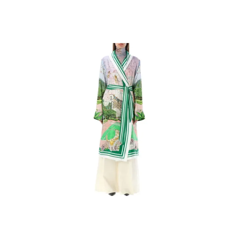 CASABLANCA Tennis Club Belted Coat-1