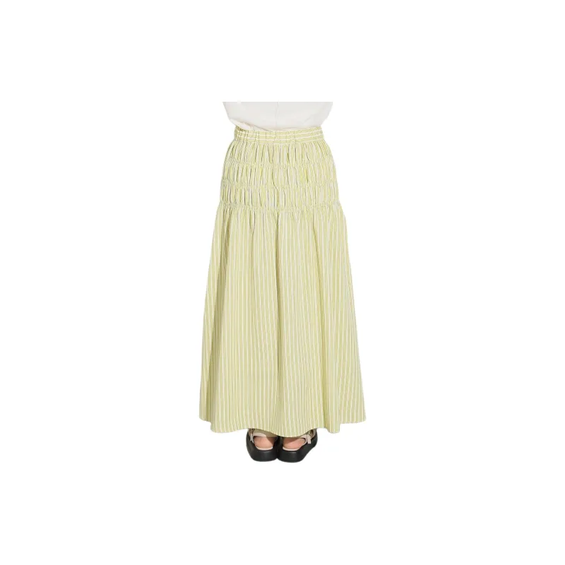 Beams Casual Long Skirt Women's Yellow-2