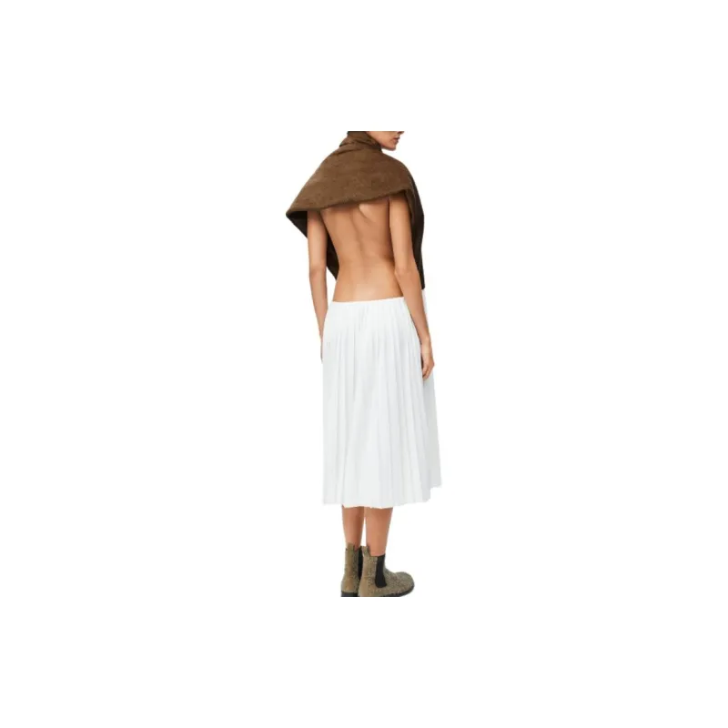 LOEWE Sleeveless Dress Women's Moss Green-2