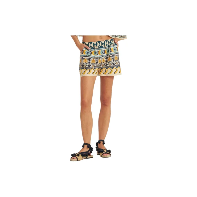 La DOUBLEJ. Abstract pattern Cotton Shorts-2