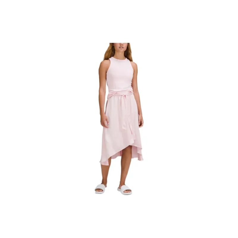 Lululemon Midi Length Satin Casual Long Skirt Women's-1