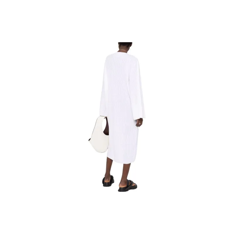 TOTEME Long-Sleeved Dresses Women's White-3