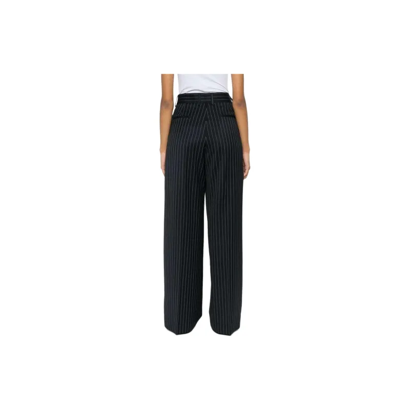 MSGM Pinstriped High Waist Trousers-2