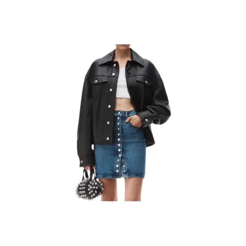 Alexander Wang High Waisted Button Up Skirt-2
