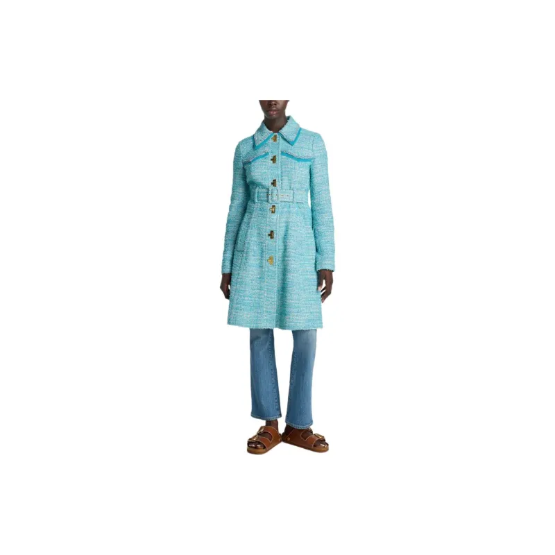 St. John Belted Tweed Coat-1
